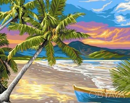 Картина AS 0023 "Безлюдний острів" по цифрам
Набір для малювання за номерами вкл. . фото 1