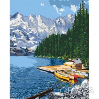 KH 2223 Гірське озеро
Картина на полотні. Розпис за номерами 50х40см В наборі: п. . фото 1