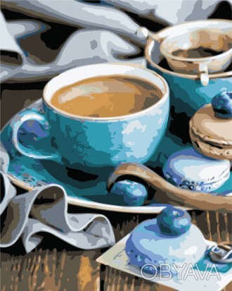 Картина AS 0459 "За чашкою кави" по цифрам
Набір для малювання за номерами включ. . фото 1