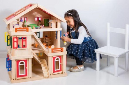 TNWX-1269 Кукольный домик мечты с мебелью 
 
Трехэтажный кукольный домик ручной . . фото 5