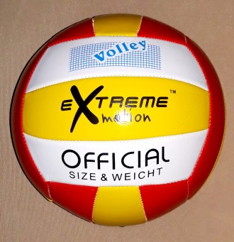 B23836 М'яч волейбольний (червоно-біло-жовтий)
Волейбольний м'яч — незамінна річ. . фото 3