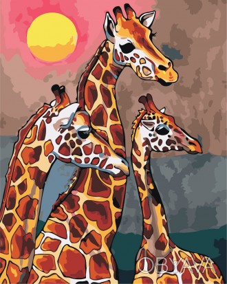 Картина AS 0869 Семья жирафов по цифрам
Набор для рисования по номерам включает:. . фото 1