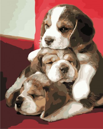 Картина AS 0872 Милые щеночки по цифрам
Набор для рисования по номерам включает:. . фото 2