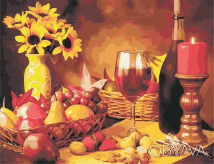 Картини AS 0965 Вино і фрукти по цифрах
Набір для малювання за номерами включає:. . фото 1