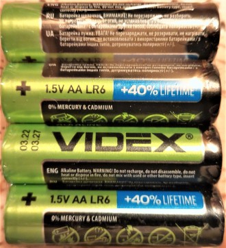 Батарейка щелочная (Alkaline) AAA VIDEX LR6 Цена за 4шт.
Щелочные батарейки – эт. . фото 3