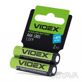 Батарейка щелочная (Alkaline) AAA VIDEX LR03 Цена за 2шт.
Щелочные батарейки – э. . фото 1