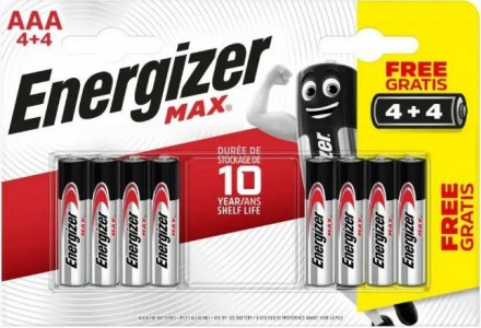 Батарейка щелочная (Alkaline) AAA Energizer Max LR03 Цена за 1шт.
Щелочные батар. . фото 6