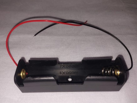 Контейнер (бокс, холдер, кассетница) для 1 аккумулятора типа 18650 с проводами
 . . фото 4