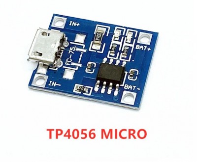 Модуль зарядного пристрою для літієвої батареї 18650 Micro USB 5V 1A TP4056
Точн. . фото 3