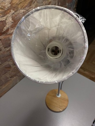 Настольная лампа ALBERTO WHITE Italian Natural Series 60W E27 белая LUMANO, ALBE. . фото 7