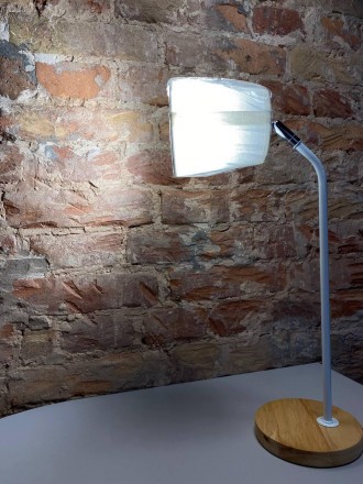 Настольная лампа ALBERTO WHITE Italian Natural Series 60W E27 белая LUMANO, ALBE. . фото 2