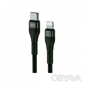 Кабель DK217PD - Budi Usb Cable Type C to Lightning 1m 20W имеет разъемы USB Typ. . фото 1