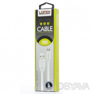 Кабель USB Cable QLT-Power XUD-8, Type-C имеет разъем Type-C и длиной в 1м. Спос. . фото 1