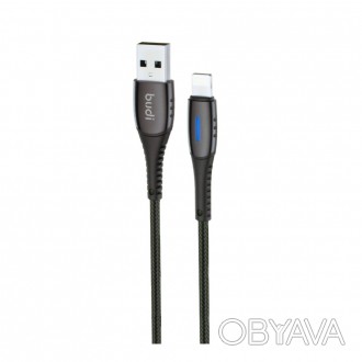 Кабель M8J212L(DC212L10L) - USB-кабель Budi Lightning to USB Charge/Sync 1м,Auto. . фото 1