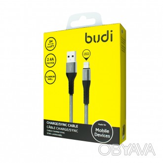 Кабель M8J197L - USB-кабель Budi Lightning to USB Charge/Sync 2м имеет разъем Li. . фото 1
