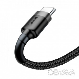 Кабель CATKLF-A91 — Baseus cafule Cable USB For Type-C 3A 0.5M має роз'єм USB Ty. . фото 1