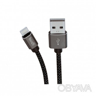 Кабель M8J206L09 - USB-кабель Budi Lightning to USB Charge/Sync 3м имеет разъем . . фото 1