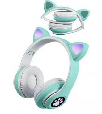
Оригінальні бездротові навушники з котячими вушками Cat STN-28 - це справжній х. . фото 5