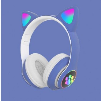 
Оригінальні бездротові навушники з котячими вушками Cat STN-28 - це справжній х. . фото 4