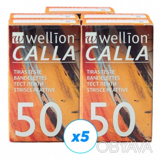 
Wellion Calla Light 250 шт. - доступный комплект из полусотни тестовых полосок,. . фото 1