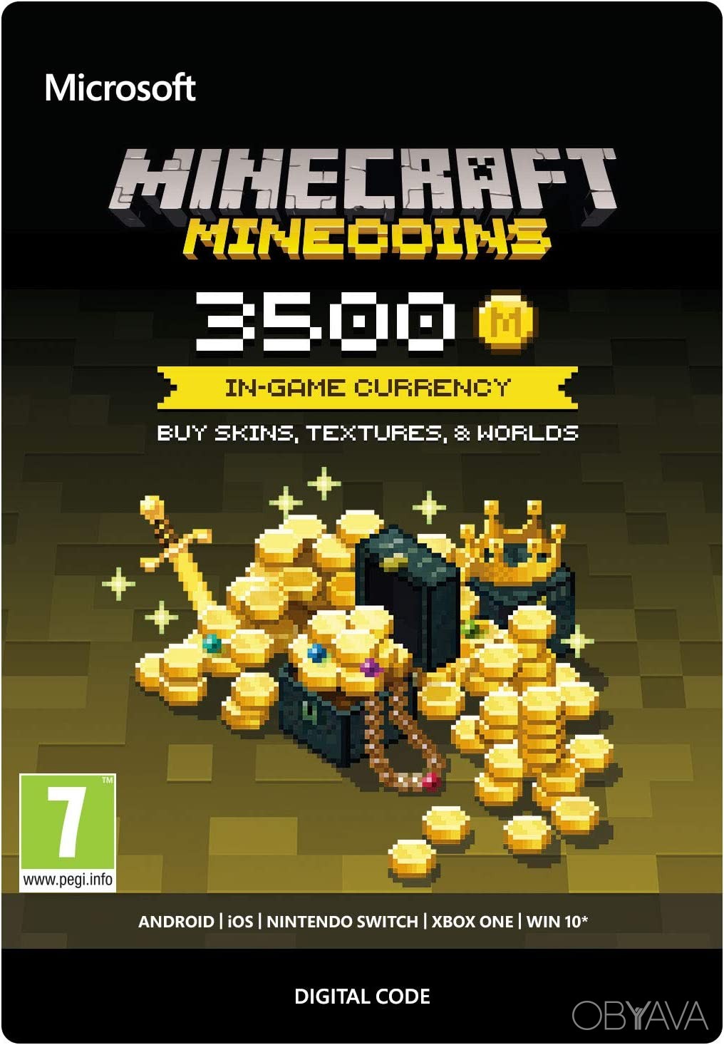 ᐈ Minecraft Java Bedrock Edition: 3500 Minecoins для ПК (Ключ активації ...