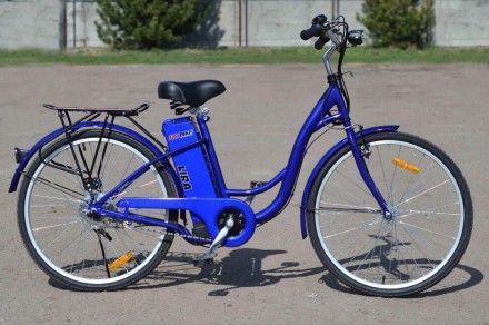 Електричний велосипед (електровелосипед, велосипед з електромотором) LIRA червон. . фото 7