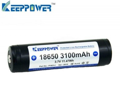 Акумулятор Keeppower Panasonic Li-ion 18650 3100mAh з захистом
Ціна вказана на 1. . фото 3