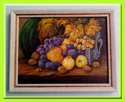 Продам оригинальную картину  "Натюрморт с фруктами".
Картина нарисова. . фото 2