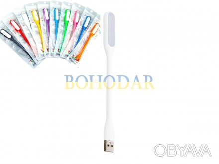 Светодиодная лампа гибкая настольная ночник белый цвет USB LED TRIZAND 13175 17
