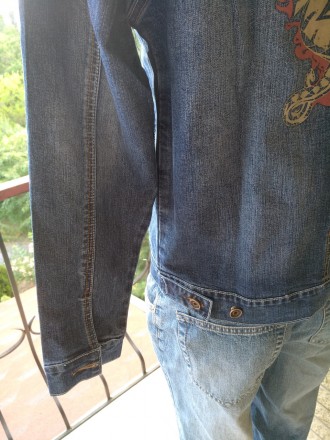 Куртка мужская джинсовая стрейчевая больших размеров VIGOOCC. Незаменима для осе. . фото 7