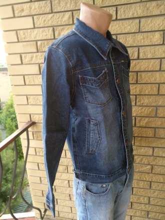 Куртка мужская джинсовая стрейчевая больших размеров VIGOOCC. Незаменима для осе. . фото 5
