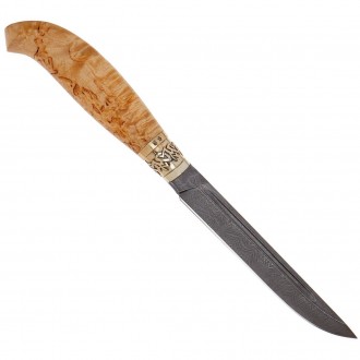 Нож R.A.Knives Финка дамаск
Ножи данного модельного ряда отличаются узким и чрез. . фото 2