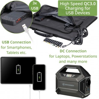 Портативное зарядное устройство Bresser Mobile Solar Charger 40 Watt USB DC (381. . фото 7