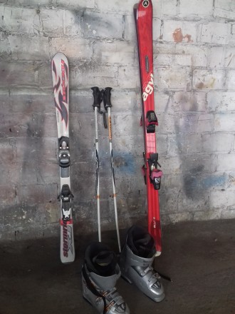 Продаются 2 пары лыж,  лыжные ботинки 1 пара.

Лыжи Dynastar - 1500 грн
длина. . фото 2