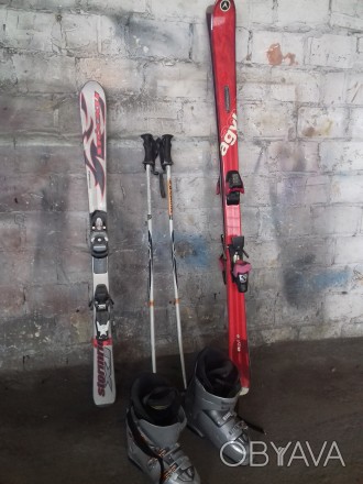 Продаются 2 пары лыж,  лыжные ботинки 1 пара.

Лыжи Dynastar - 1500 грн
длина. . фото 1