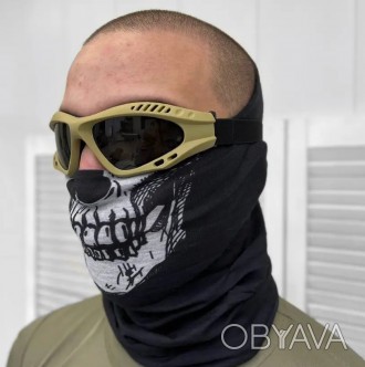Тактические защитные очки маска 
Тактические защитные очки маска можно использов. . фото 1