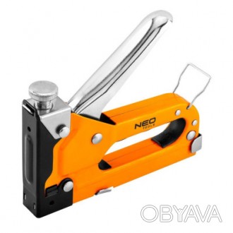 Степлер NEO Tools 4-14 мм; скобы J; сталь 16-032 предназначен для работы с мебел. . фото 1