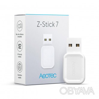 
Стик USB Z-Wave Aeotec Z-Stick 7 - AEOEZWA010
Управляйте своим умным домом лока. . фото 1