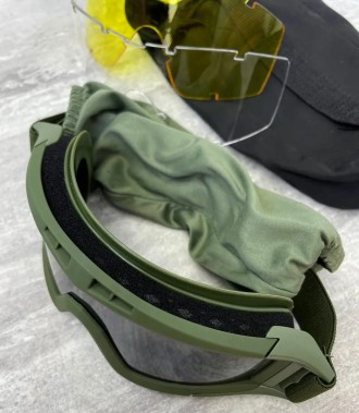 Тактические защитные очки 11-0 + 3 сменные линзы в комплекте
Тактические защитны. . фото 5