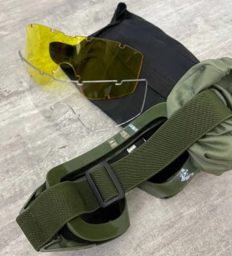 Тактические защитные очки 11-0 + 3 сменные линзы в комплекте
Тактические защитны. . фото 4
