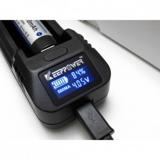 Зарядний пристрій Keeppower L1 LCD USB (1А) для акумуляторів
Особливості:
Зарядн. . фото 5