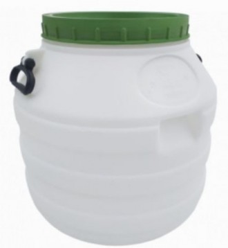 "Бочка 48 литров пластиковая для жидких, твёрдых, сыпучих или вязких пищевых про. . фото 2