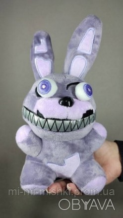 Мягкая игрушка Аниматроник кошмарный фиолетовый Бони заяц 5 ночей с Фредди 22 см