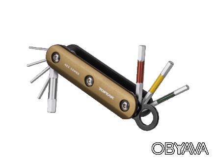  
ОПИС:
Hex Combo пропонує 8 високоміцних шестигранних ключів професійної якості. . фото 1