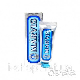 Італійська зубна паста Marvis Aquatic Mint зі смаком морської свіжості і м'яти. . . фото 1