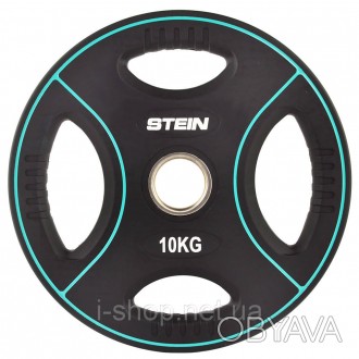 Диск полиуретановый черный Stein 10 кг
 Профессиональный диск от Stein полиурета. . фото 1