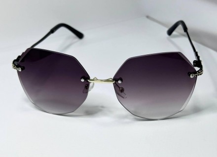 Солнцезащитные женские очки многоугольные безоправные
защита от ультрафиолета uv. . фото 6
