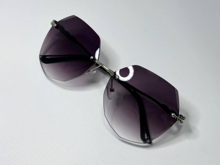 Солнцезащитные женские очки многоугольные безоправные
защита от ультрафиолета uv. . фото 4