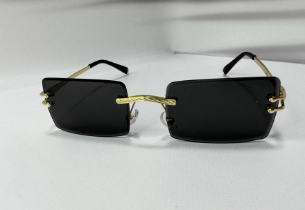 Солнцезащитные унисекс прямоугольные безоправные очки
защита от ультрафиолета uv. . фото 3