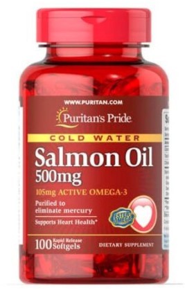 Рыбий жир лосося Puritan's Pride Salmon Oil 500 mg 100 гел капс
✅Только оригинал. . фото 5